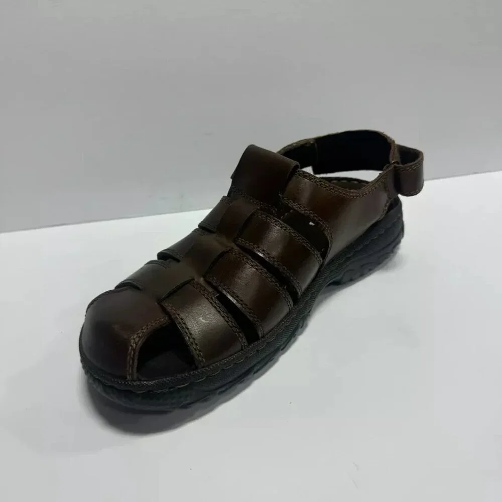 Hush Puppies Mens Ethan Fisherman Sandal Brown Size 9 M
